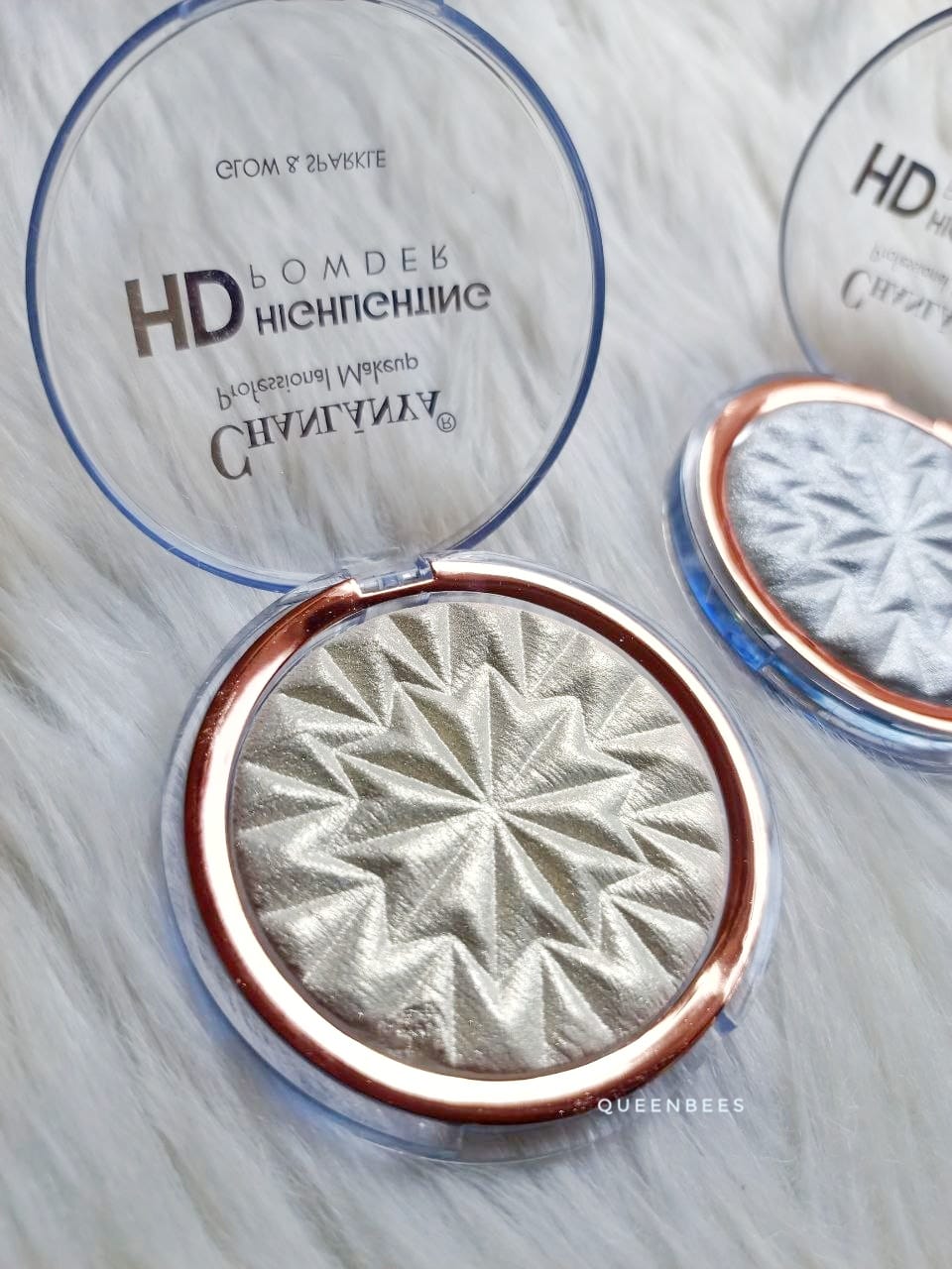 Glow and sparkle highlighter