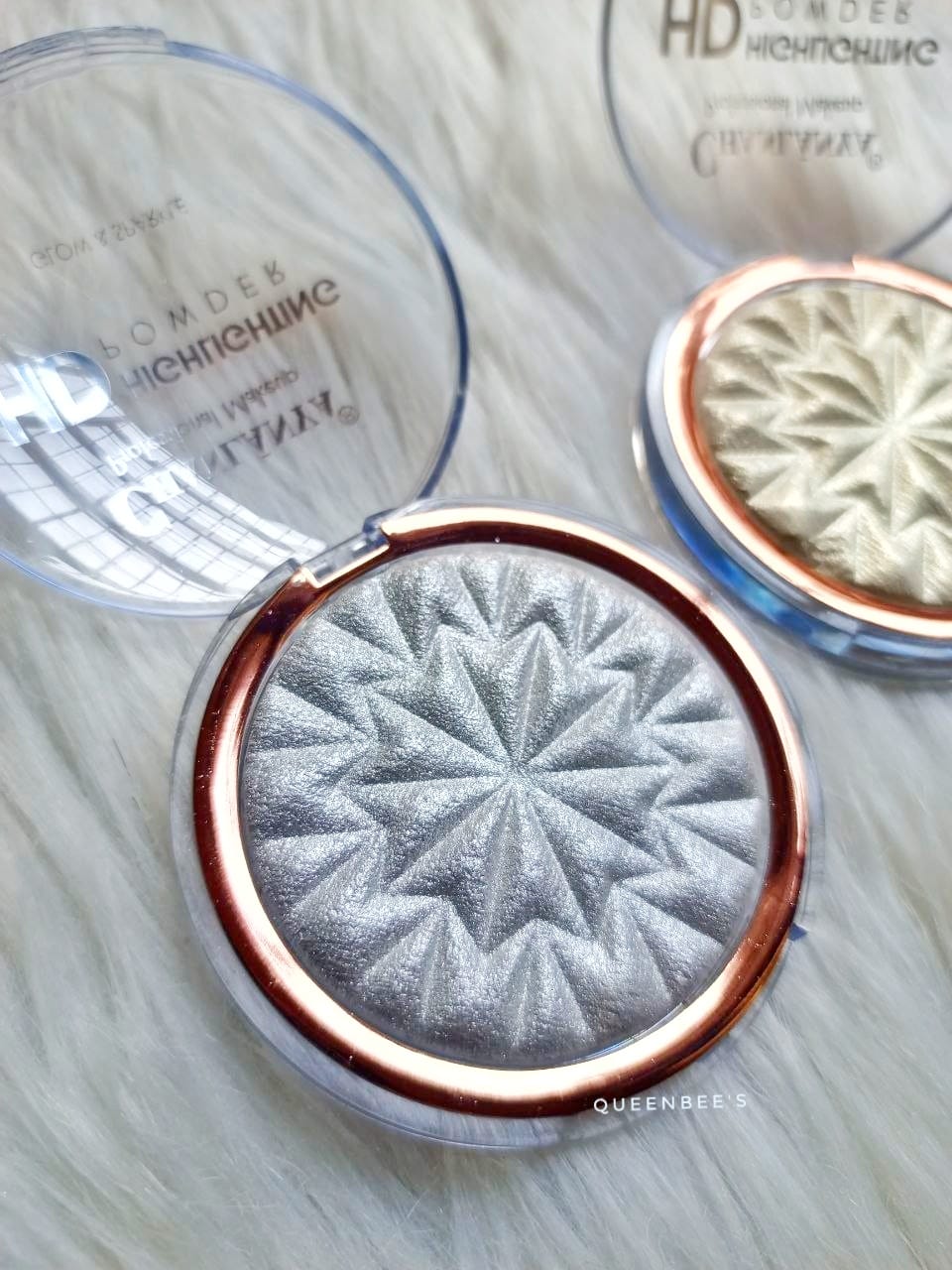 Glow and sparkle highlighter