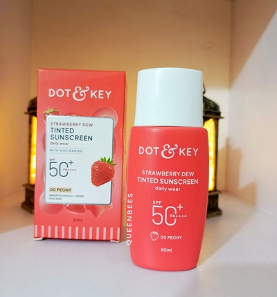 Dot and key Strawberry Tinted Sunscreen shade peony_img_0
